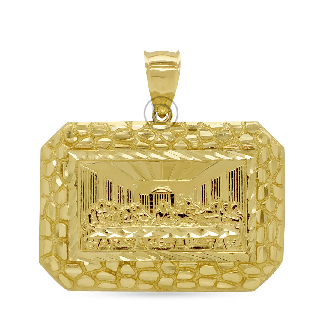 10k gold last supper pendant