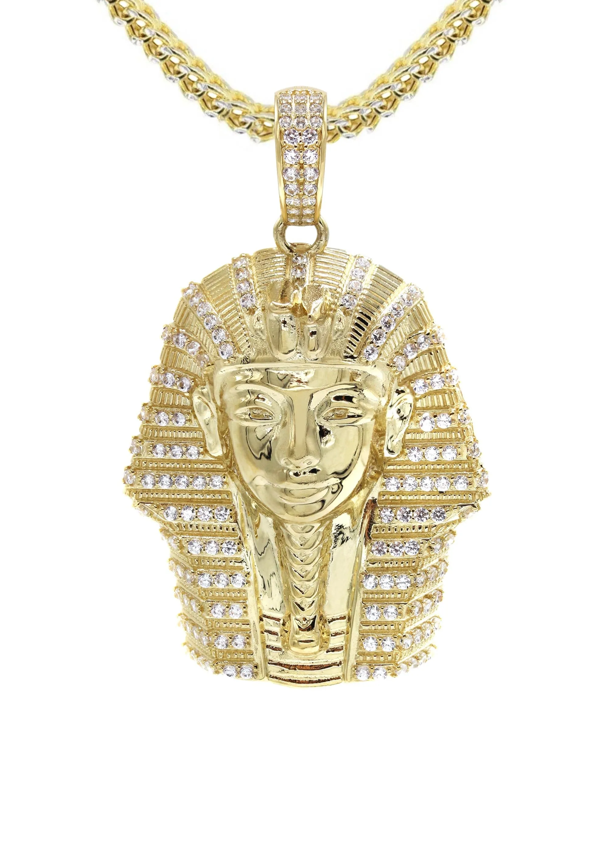 10K Yellow Gold Pharaoh Necklace | Appx. 17.5 Grams