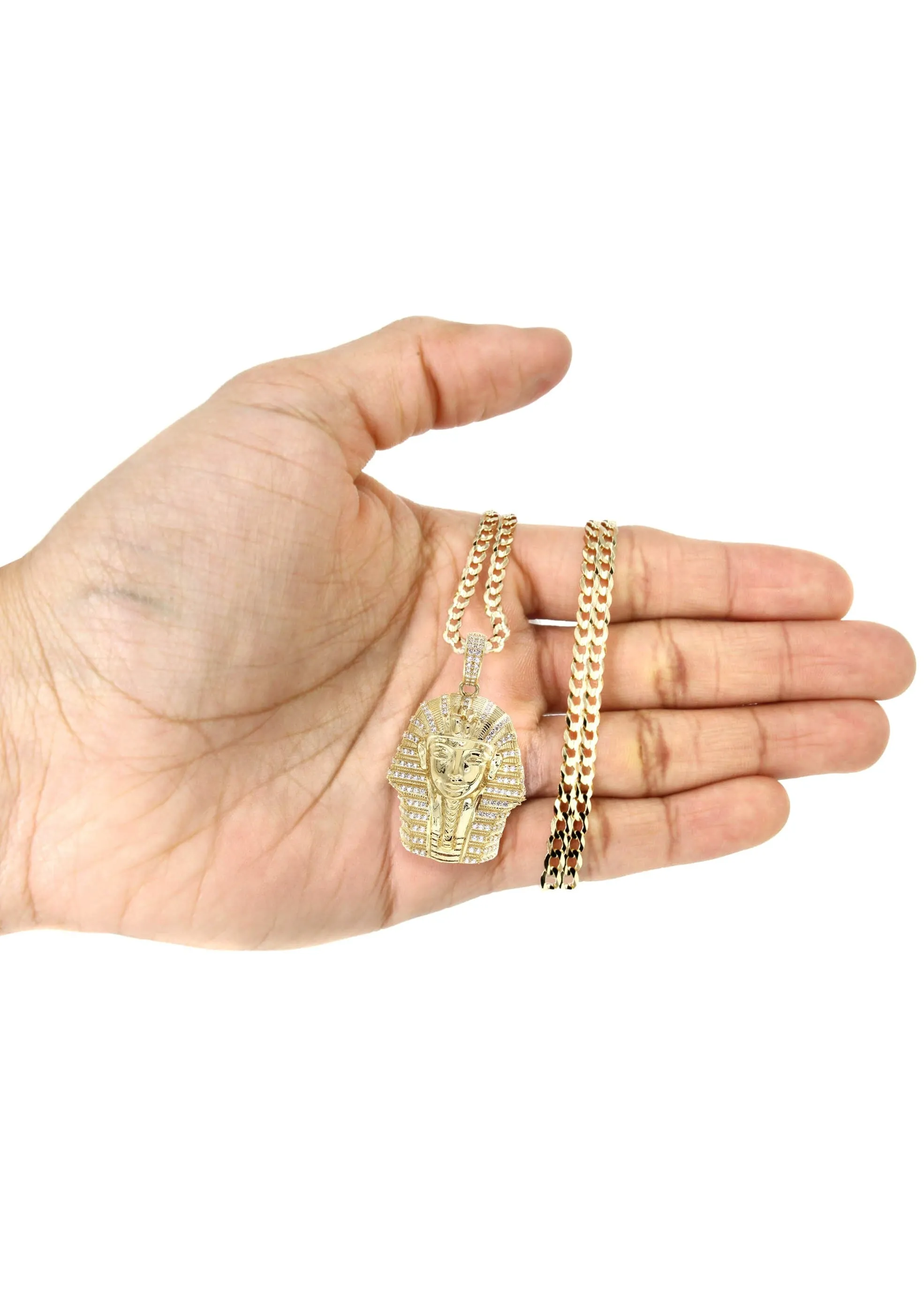 10K Yellow Gold Pharaoh Necklace | Appx. 17.5 Grams