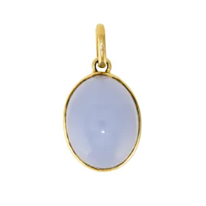 14k Holly Blue Chalcedony Pendant by Kingdom