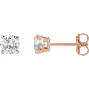 14K Yellow 1/3 CTW Lab-Grown Diamond Stud Earrings