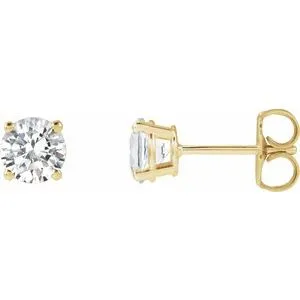 14K Yellow 1/3 CTW Lab-Grown Diamond Stud Earrings