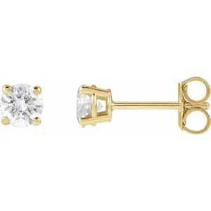 14K Yellow 1/3 CTW Lab-Grown Diamond Stud Earrings