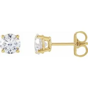 14K Yellow 1/3 CTW Lab-Grown Diamond Stud Earrings