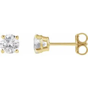 14K Yellow 1/3 CTW Lab-Grown Diamond Stud Earrings