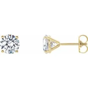 14K Yellow 1/5 CTW Lab-Grown Diamond 4-Prong Stud Earrings