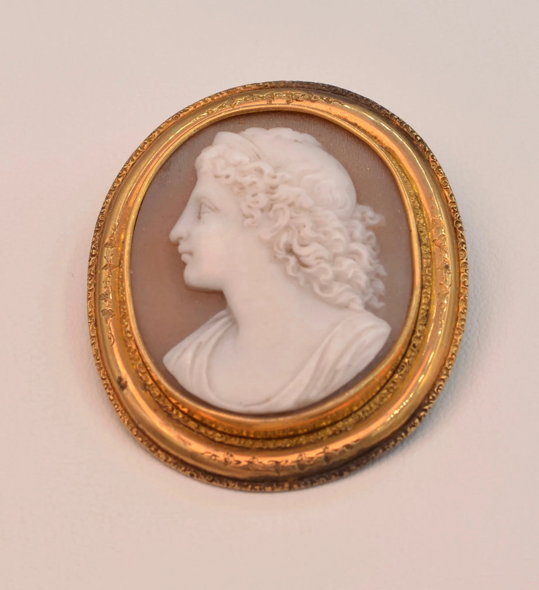 19th Century Cameo, 14K Gold Frame