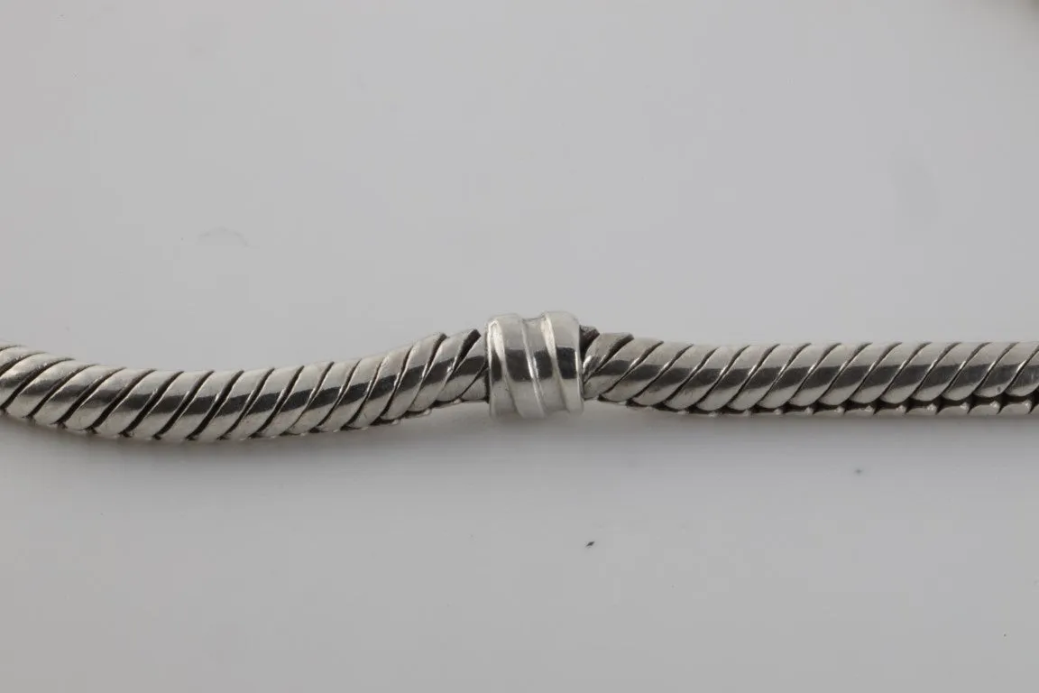 7.5" Pandora 925 Silver Moments Snake Chain Bracelet (13.00g.)