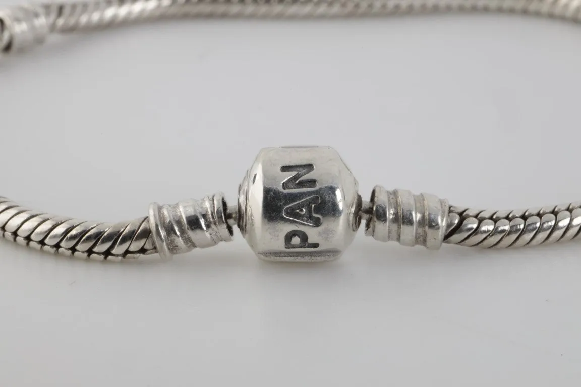 7.5" Pandora 925 Silver Moments Snake Chain Bracelet (13.00g.)