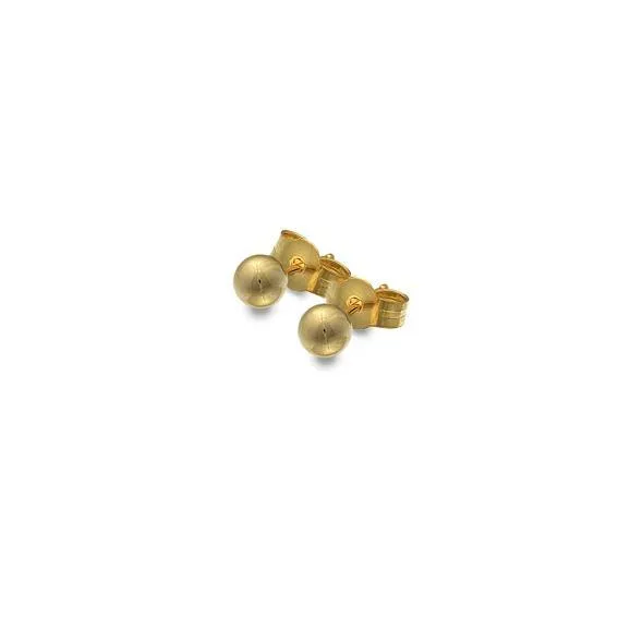 9ct Gold 4mm Ball Stud Earrings