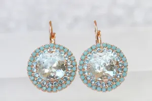 AQUAMARINE earrings,