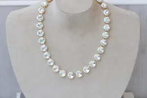 AQUAMARINE TENNIS NECKLACE