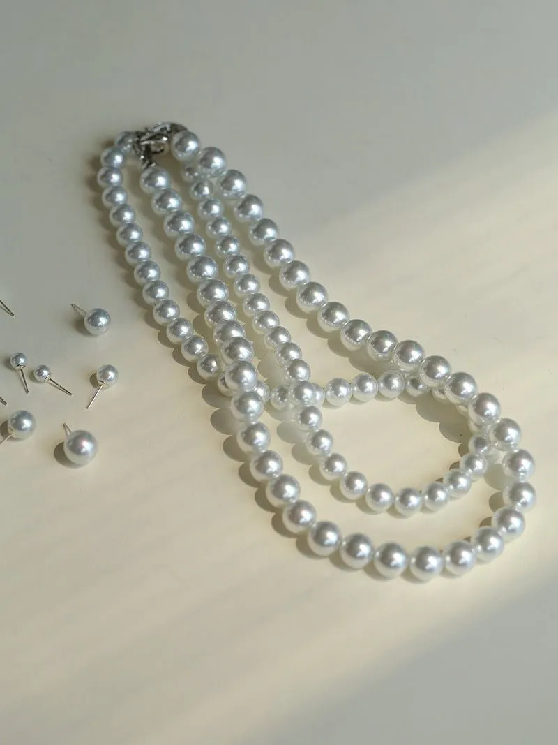 Artificial Australian White Pearl Necklace