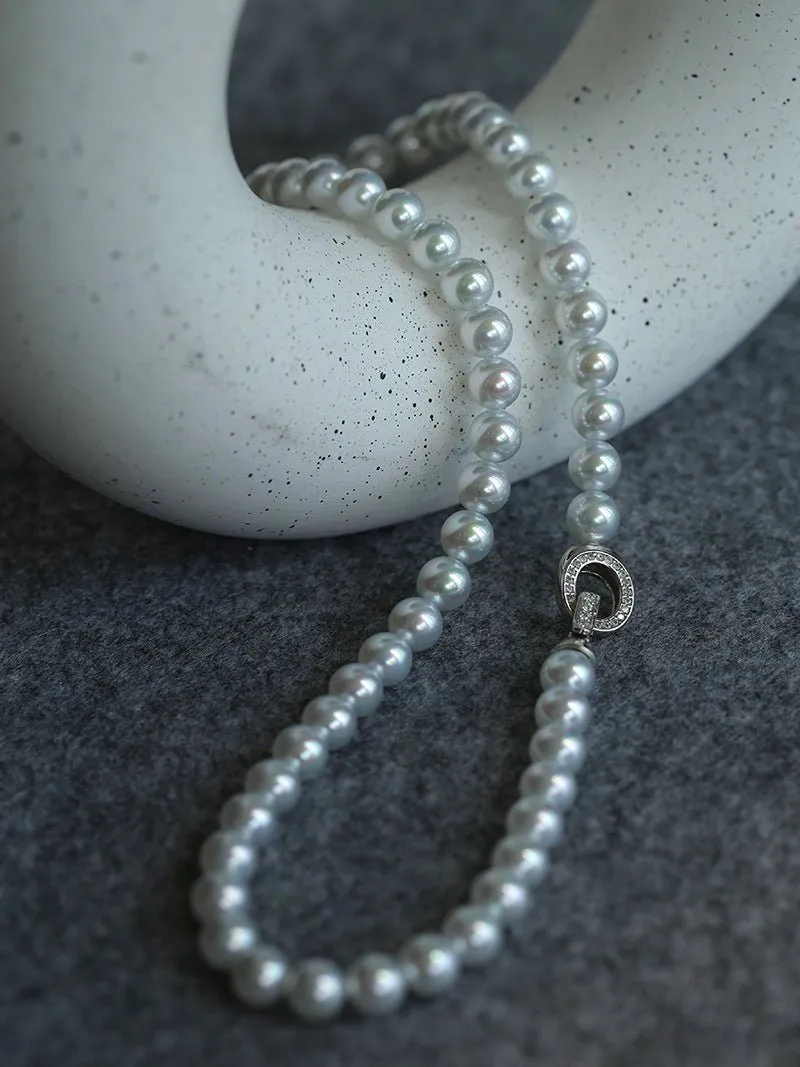 Artificial Australian White Pearl Necklace