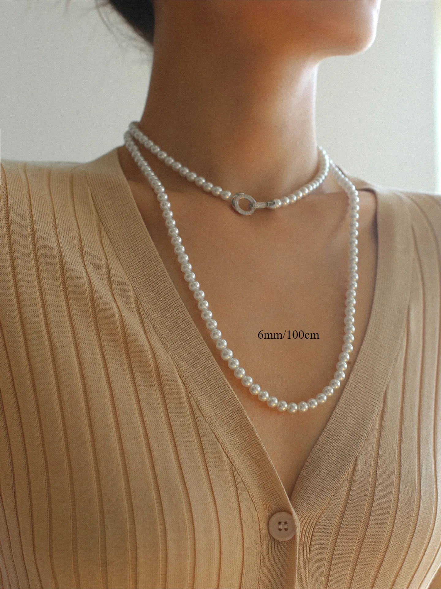 Artificial Australian White Pearl Necklace