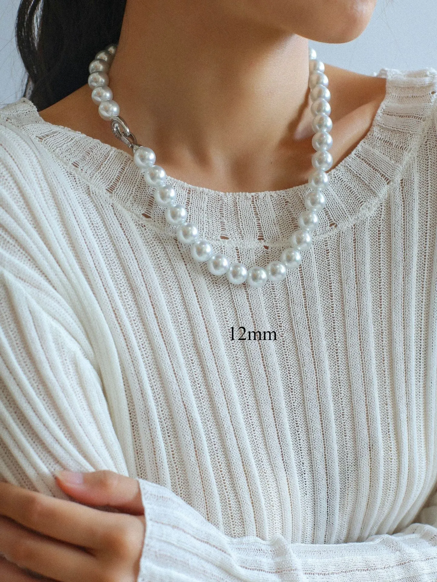 Artificial Australian White Pearl Necklace