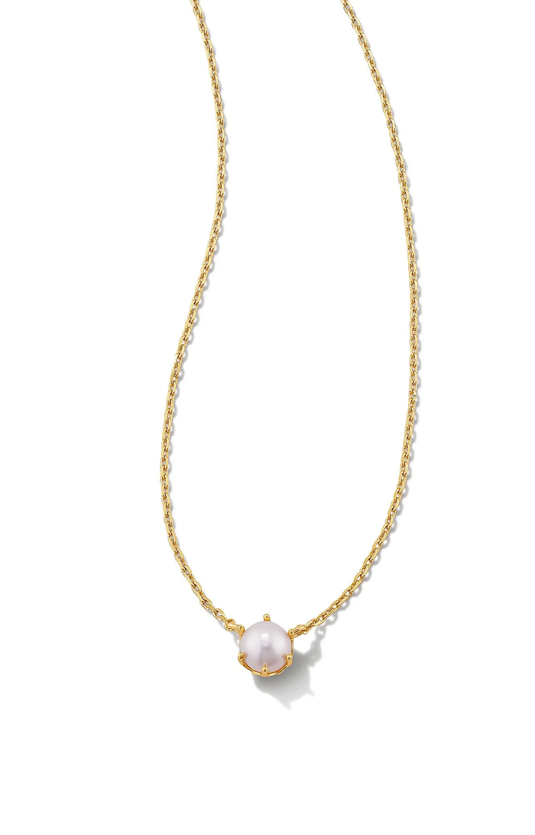 Ashton Pendant Necklace In White Pearl