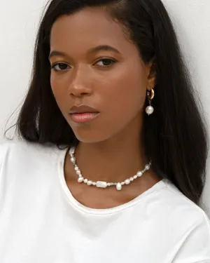 AYANA PEARL NECKLACE AND EARRING SET