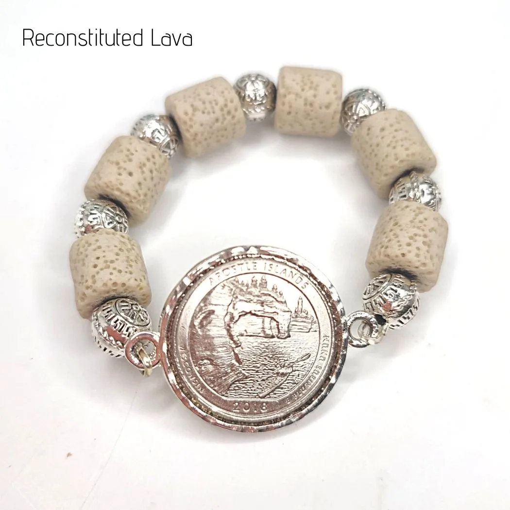 Beaded Coin Bracelet Choice