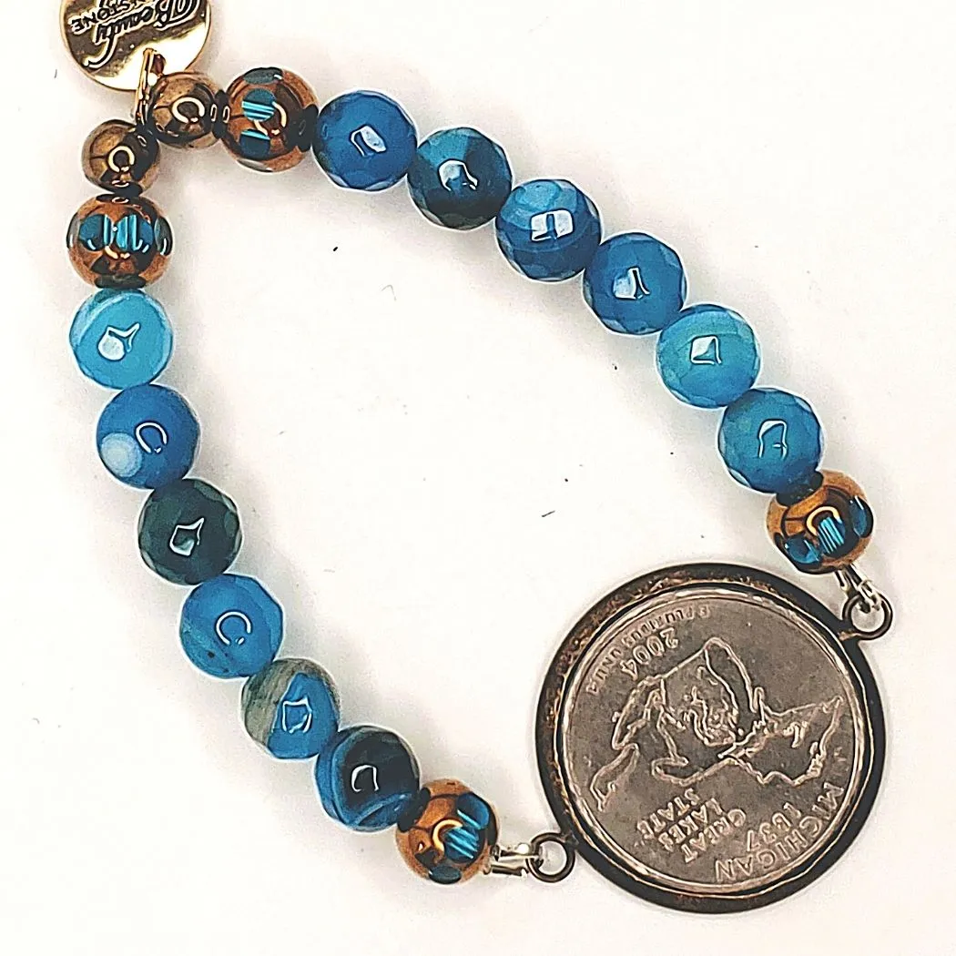 Beaded Coin Bracelet Choice