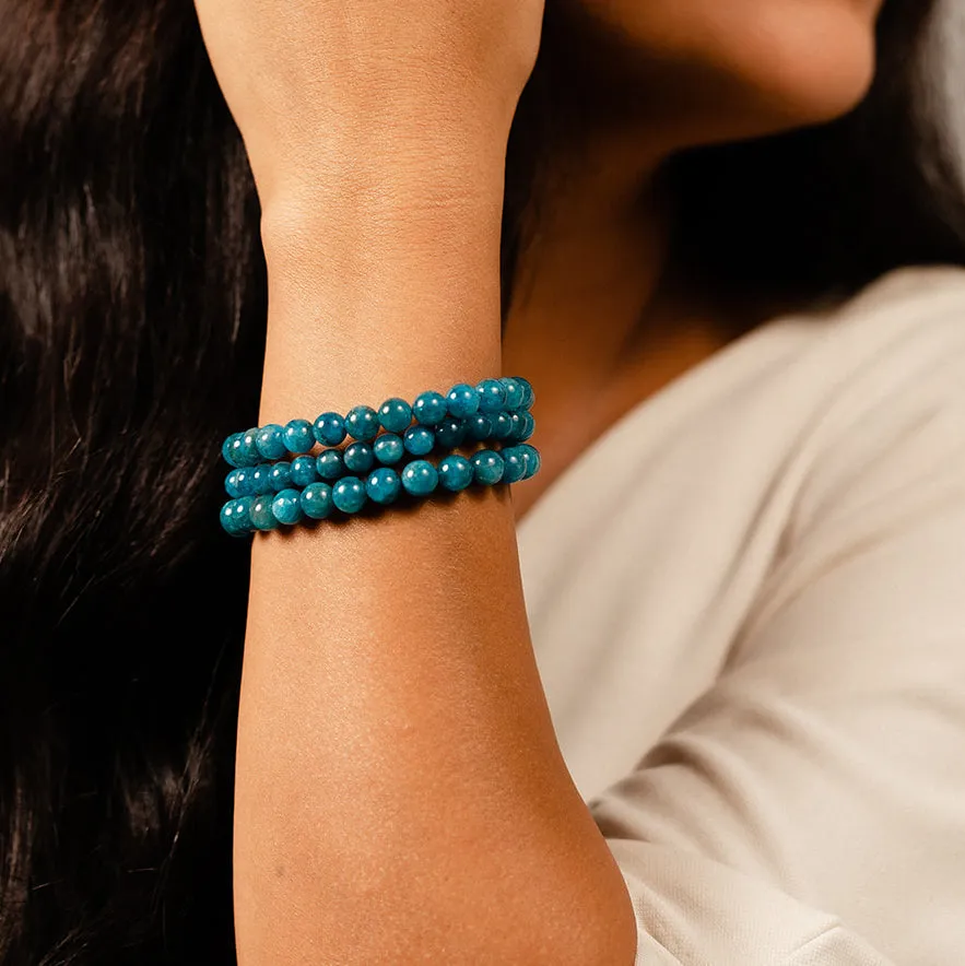 Blue Apatite Bracelet