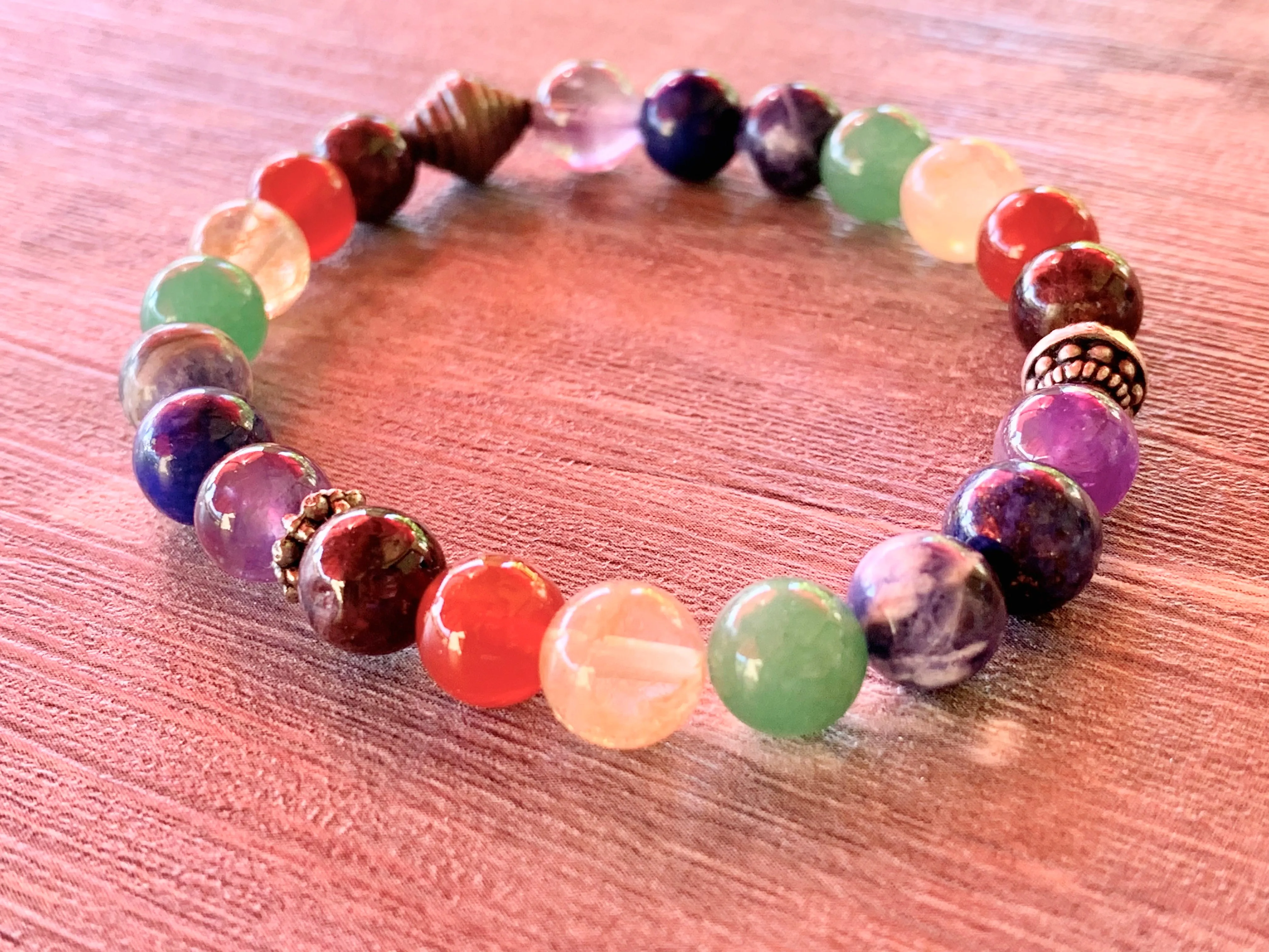 Chakra Handmade Mixed Gemstone Bracelet