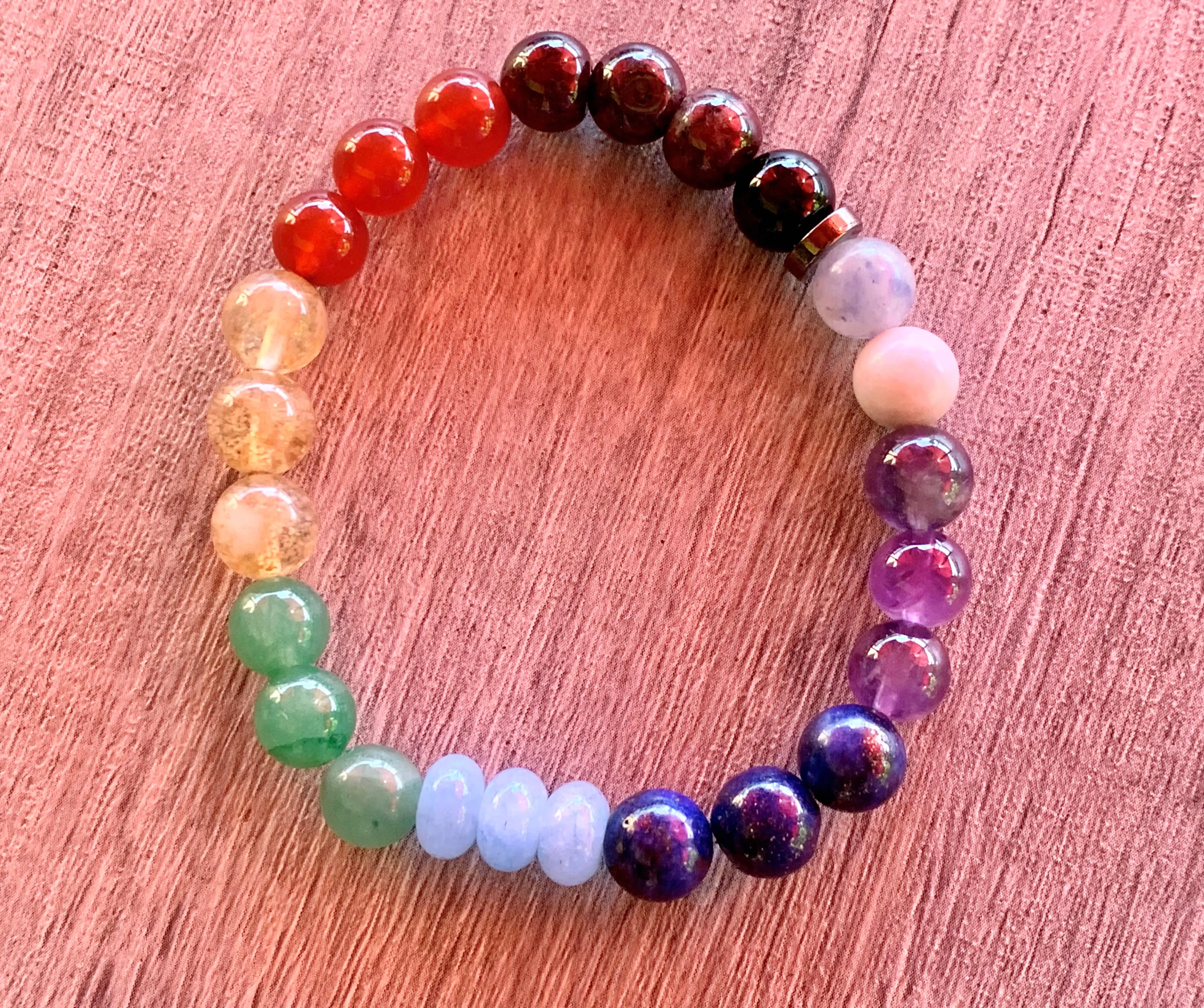 Chakra Handmade Mixed Gemstone Bracelet