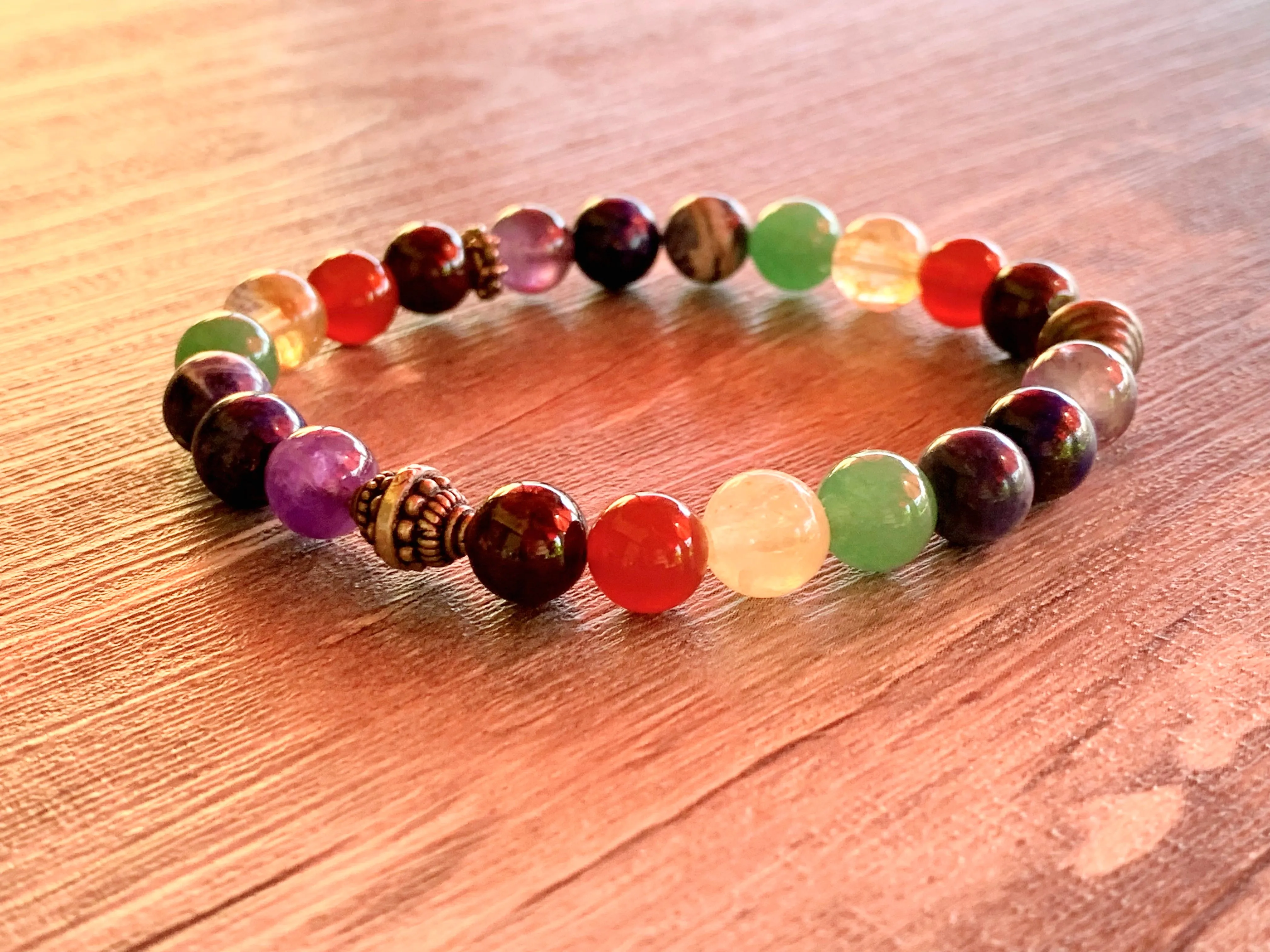 Chakra Handmade Mixed Gemstone Bracelet