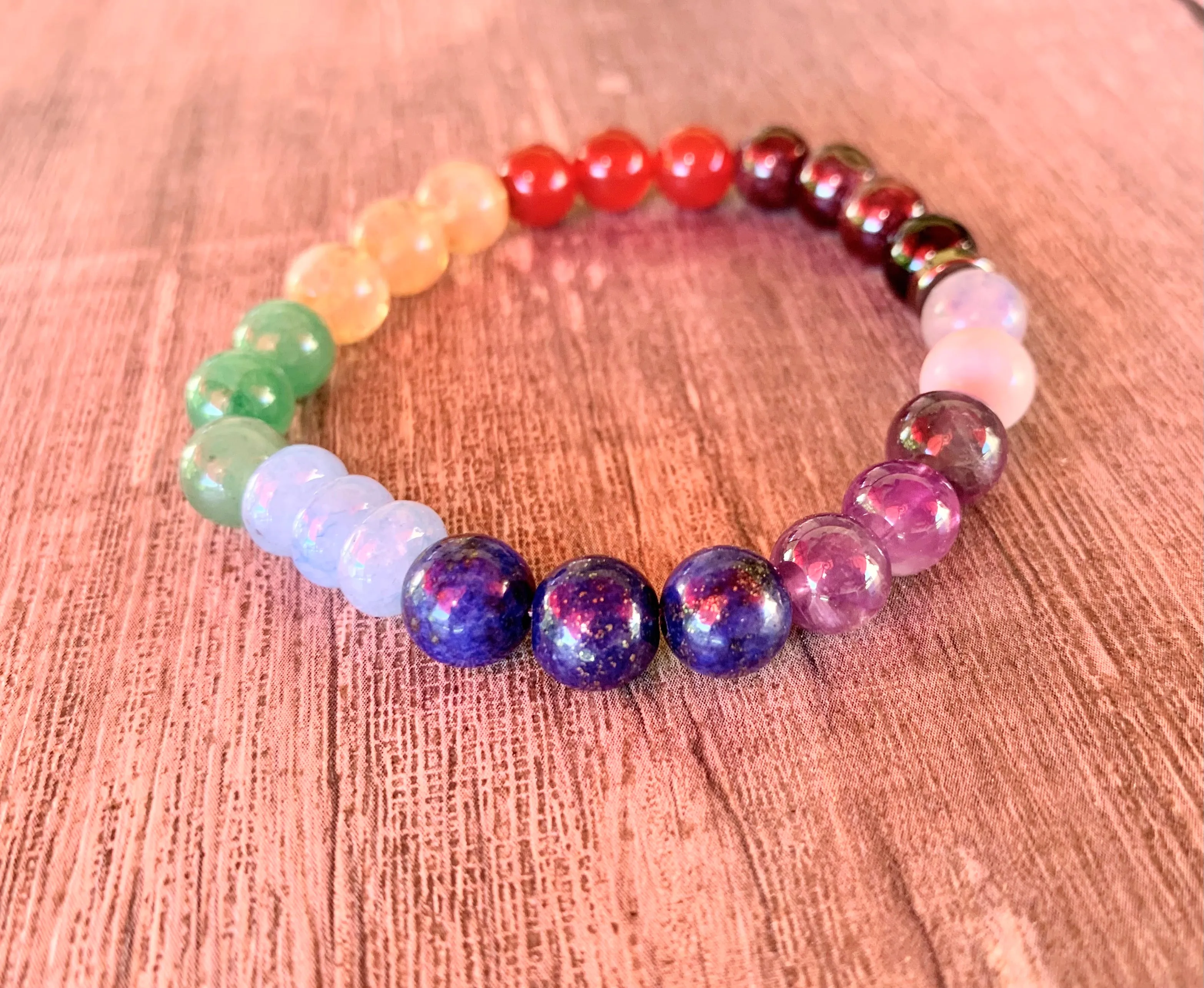 Chakra Handmade Mixed Gemstone Bracelet