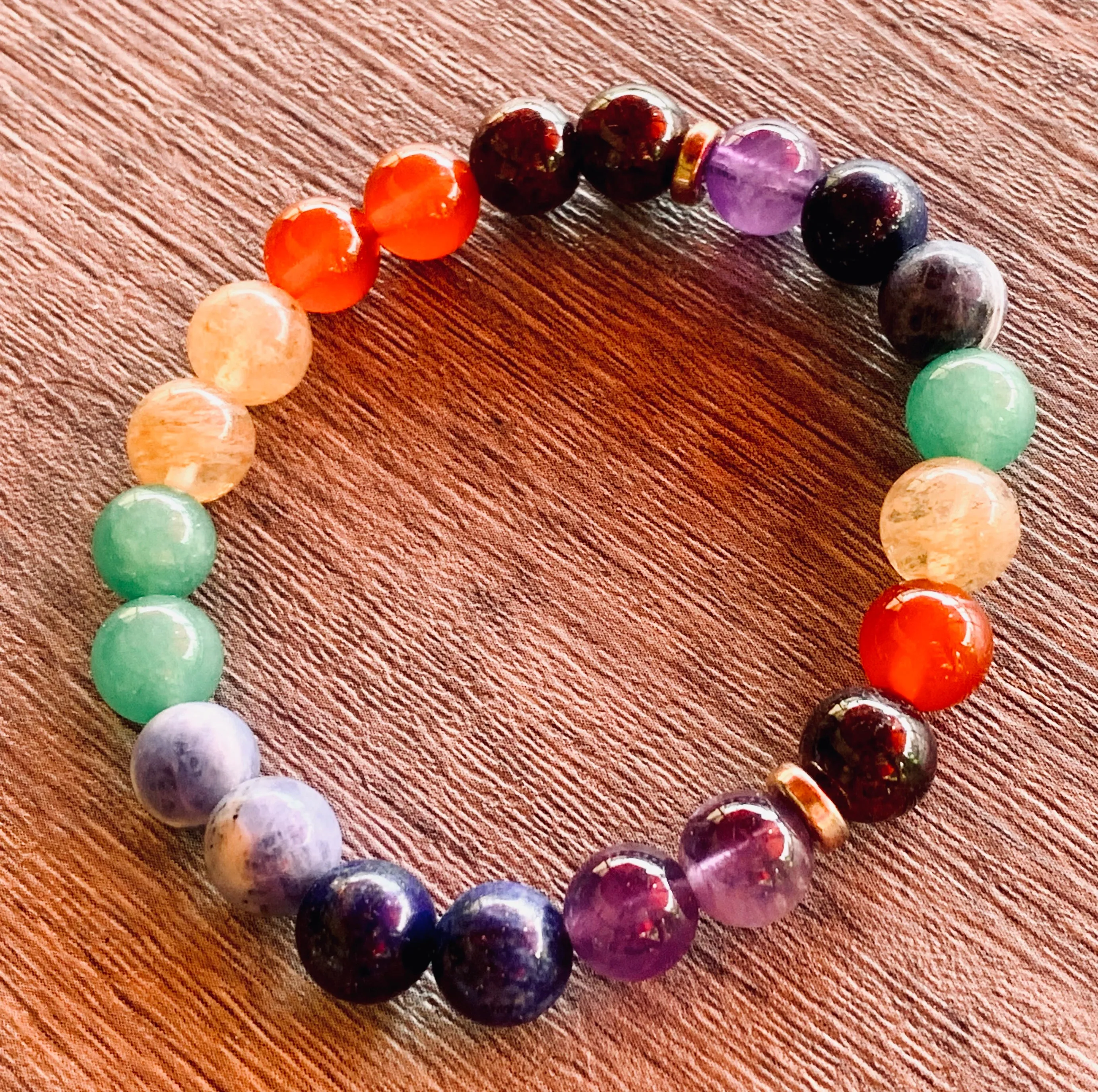 Chakra Handmade Mixed Gemstone Bracelet