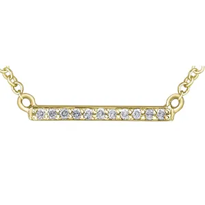 Diamond and Gold Bar Pendant