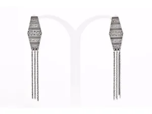 Diamond Earrings with tassels