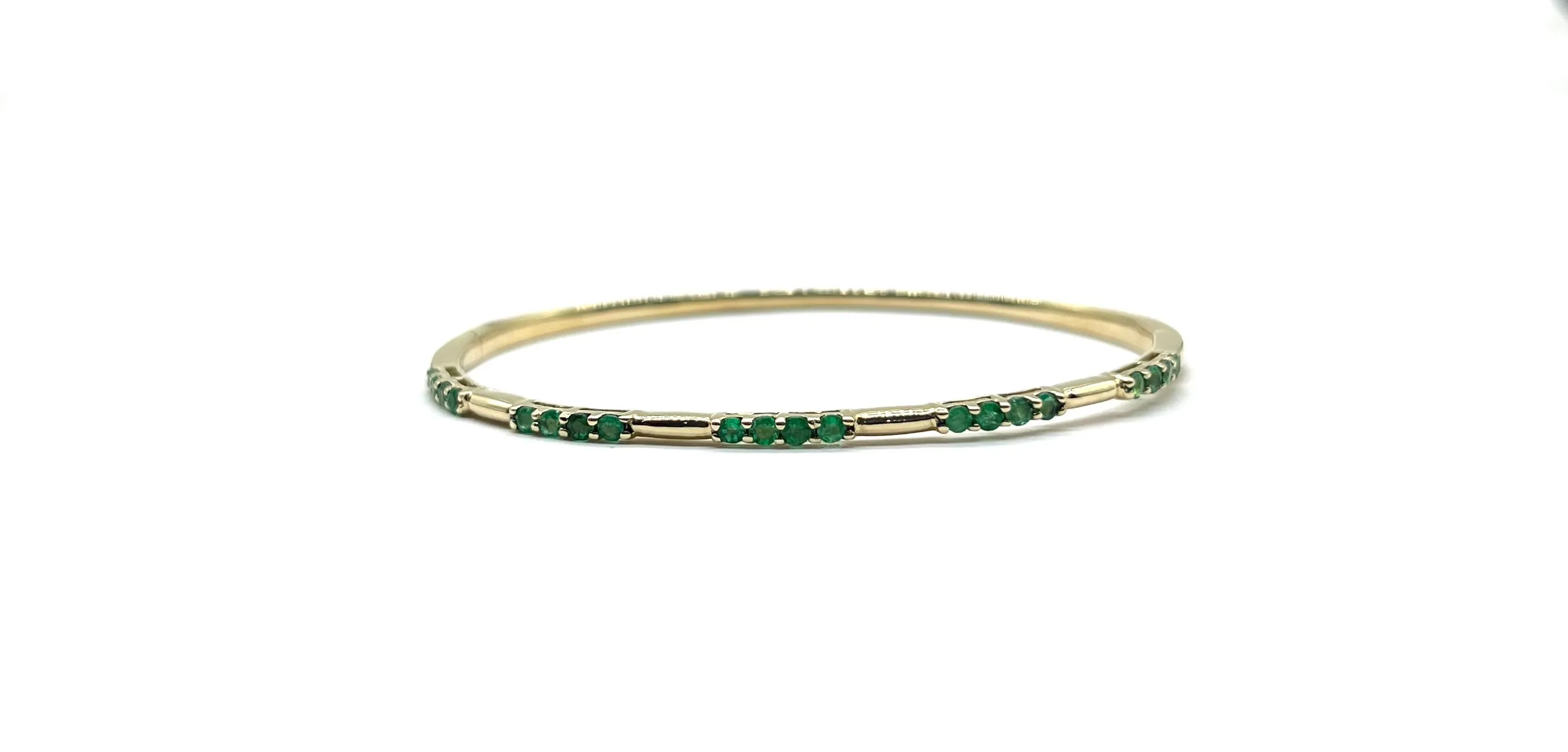 Emerald Bangle Bracelet