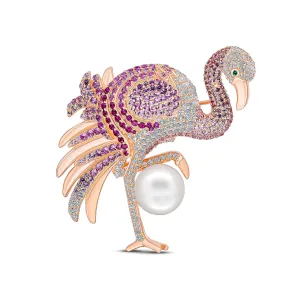 Flamingo Brooch