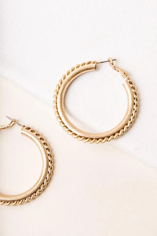 Fleur Spiral Hoop Earrings