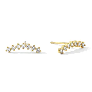 Glitz Crawler Stud Earrings