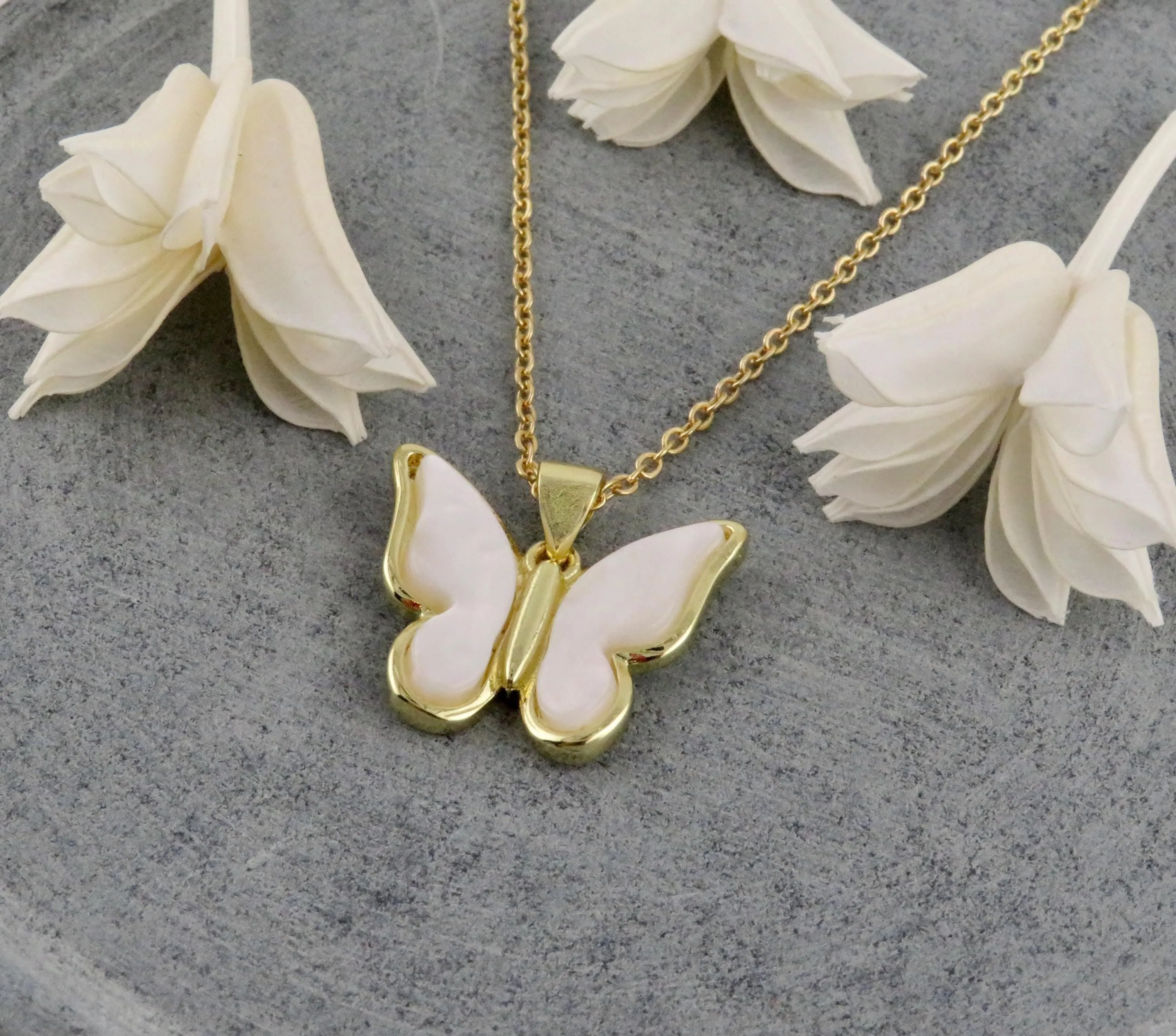 Gold Butterfly Necklace