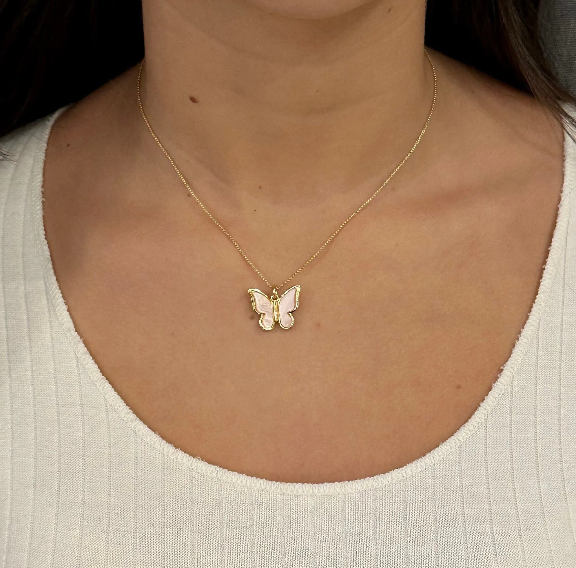 Gold Butterfly Necklace