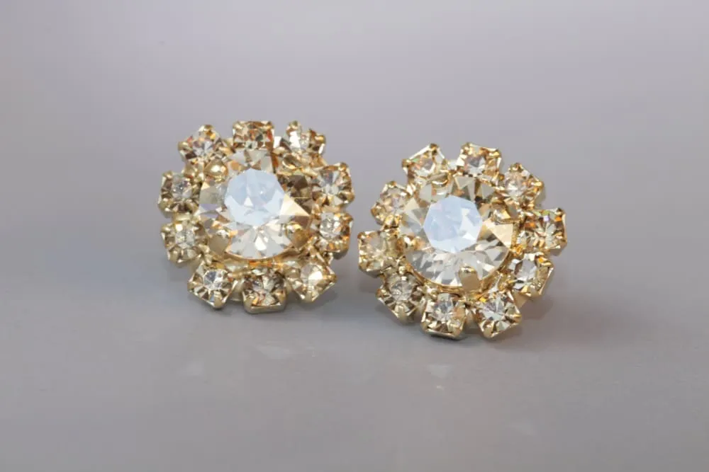 GOLD POST EARRINGS