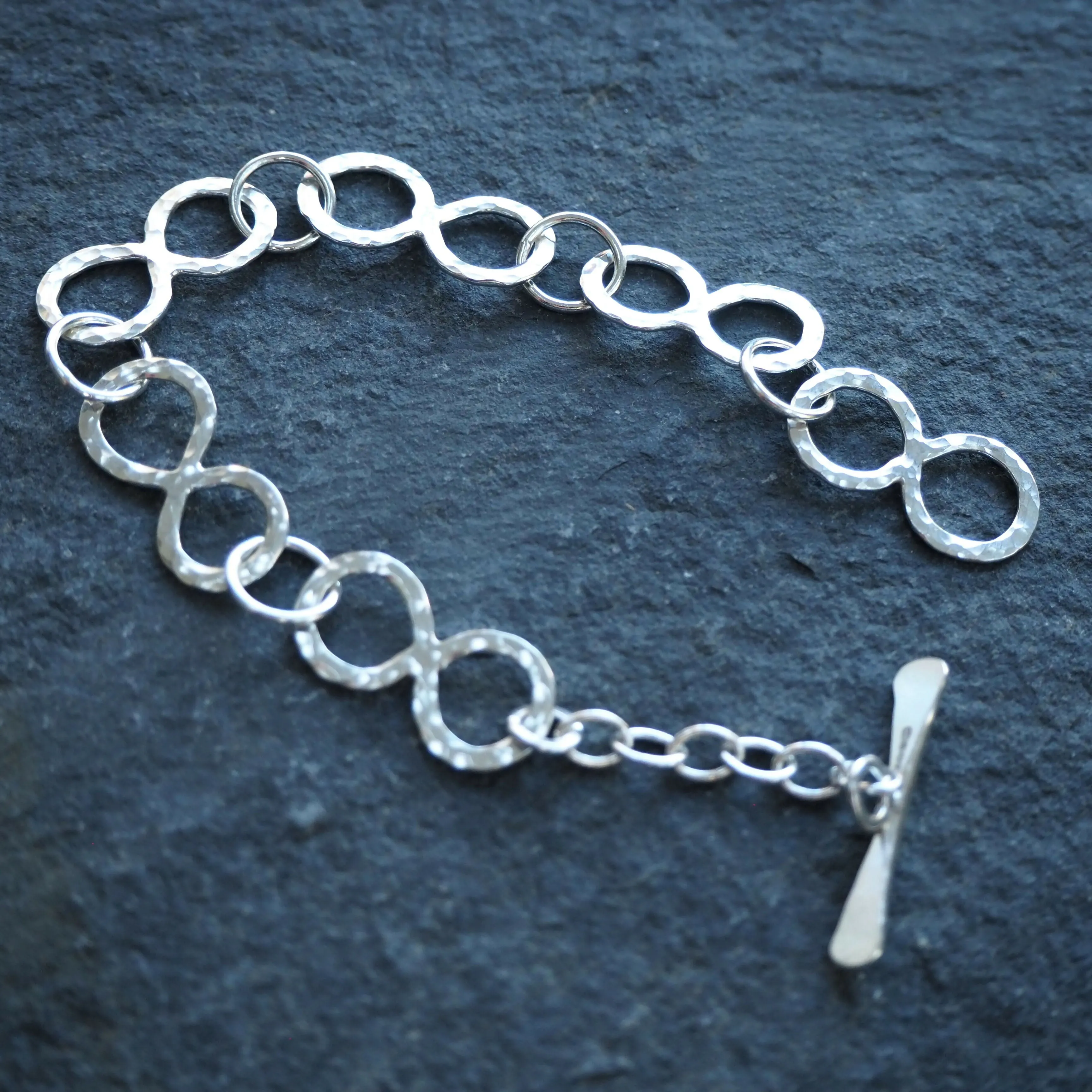 Hallmarked Silver Chain Bracelet - Handmade