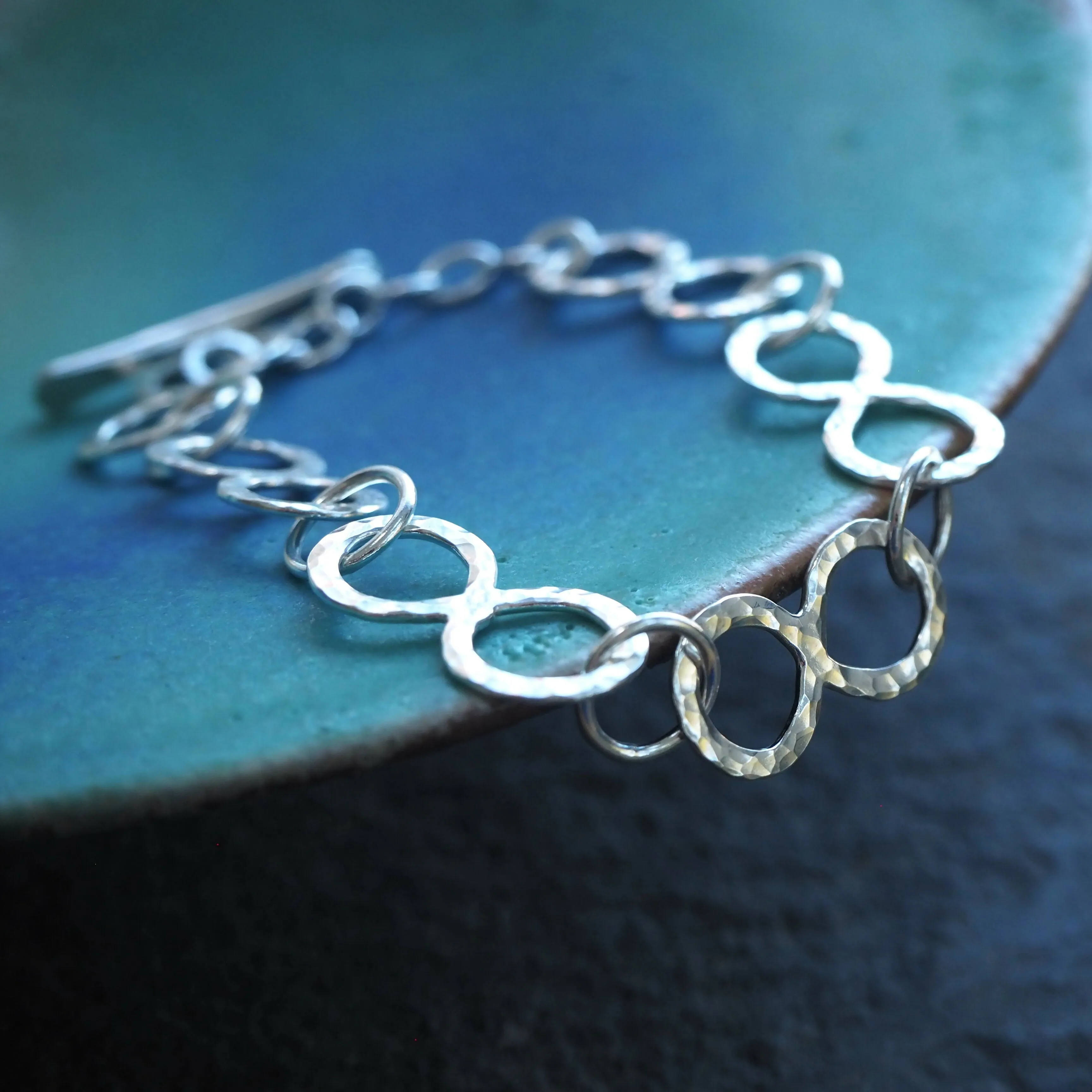 Hallmarked Silver Chain Bracelet - Handmade