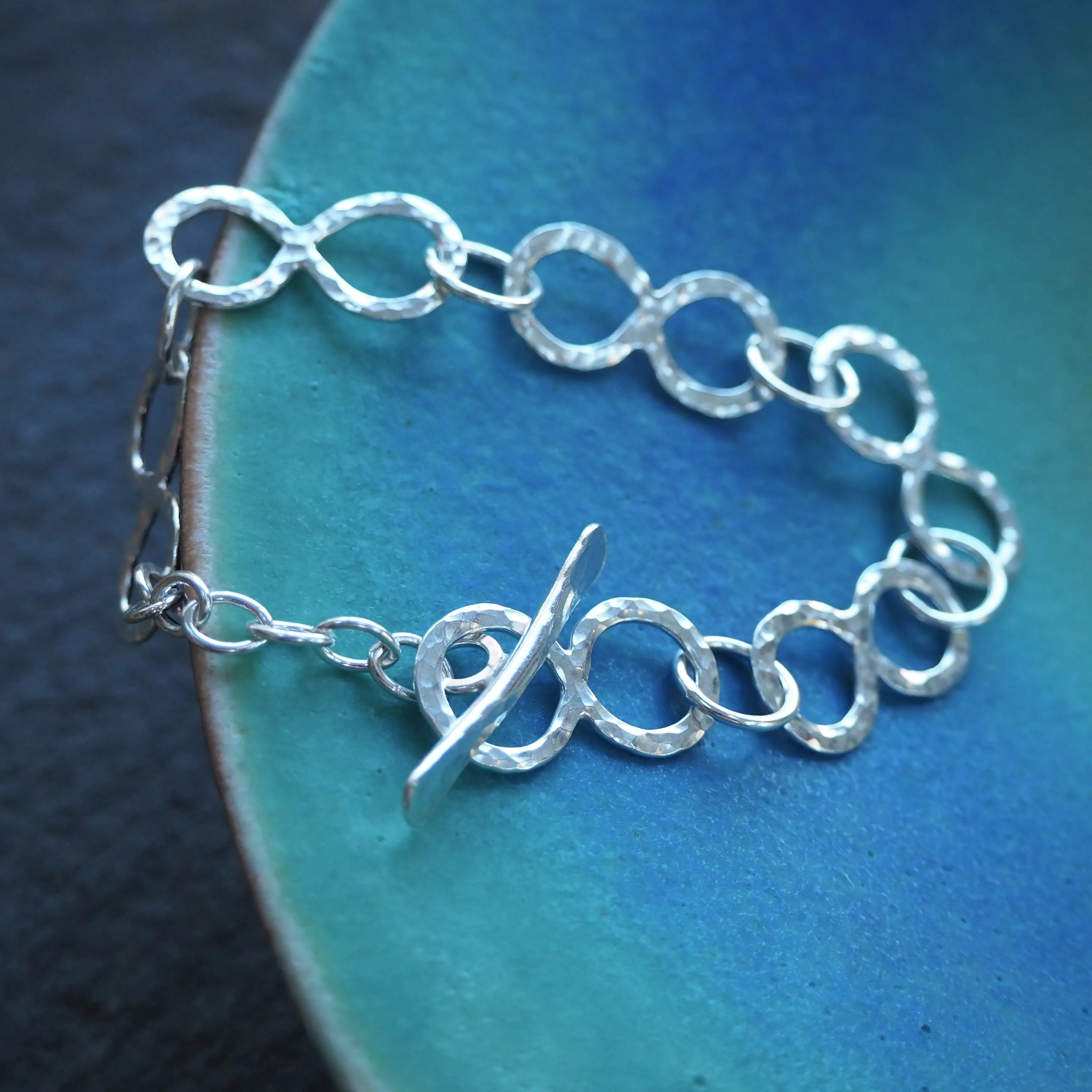 Hallmarked Silver Chain Bracelet - Handmade