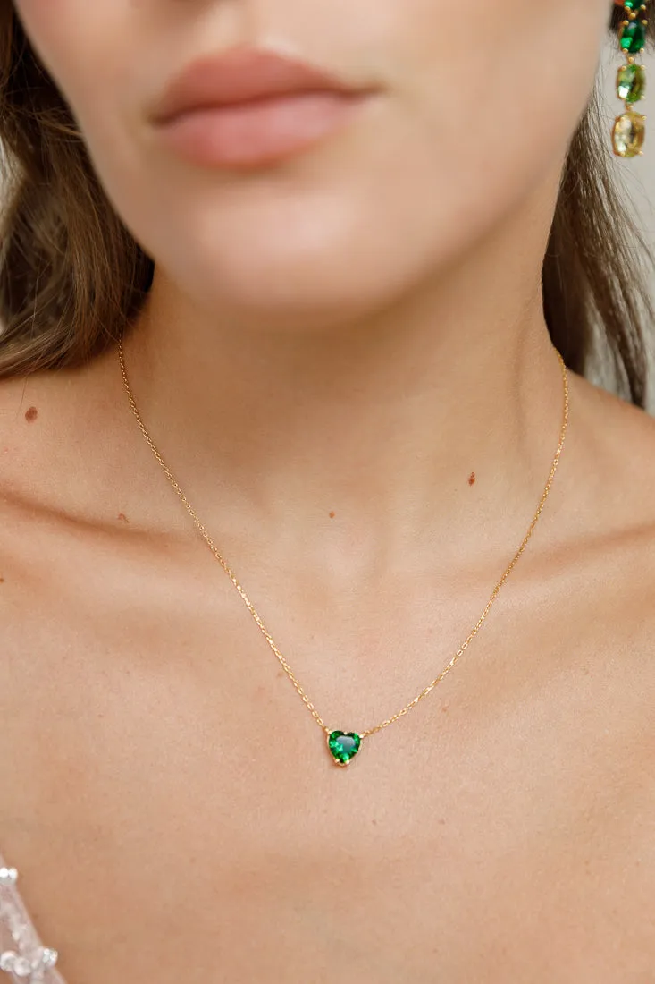 HEART SOLITAIRE NECKLACE