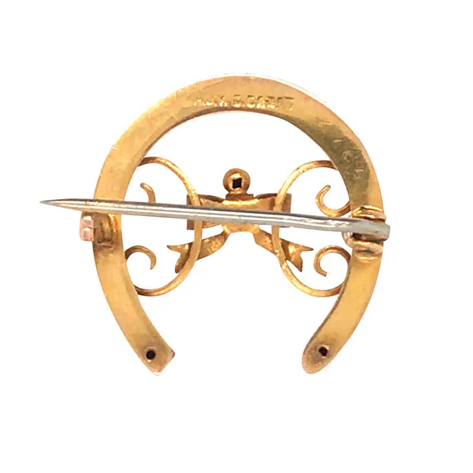 Horse Shoe Brooch