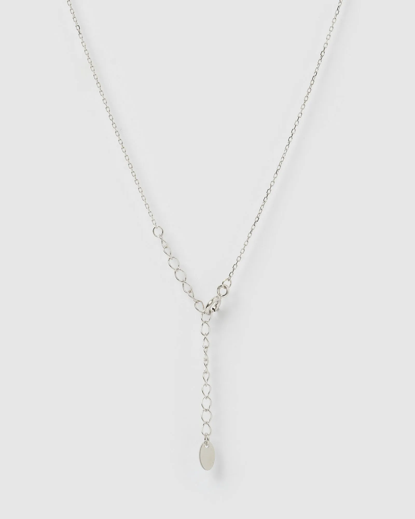 Izoa Delicate Freshwater Pearl Necklace Sterling Silver