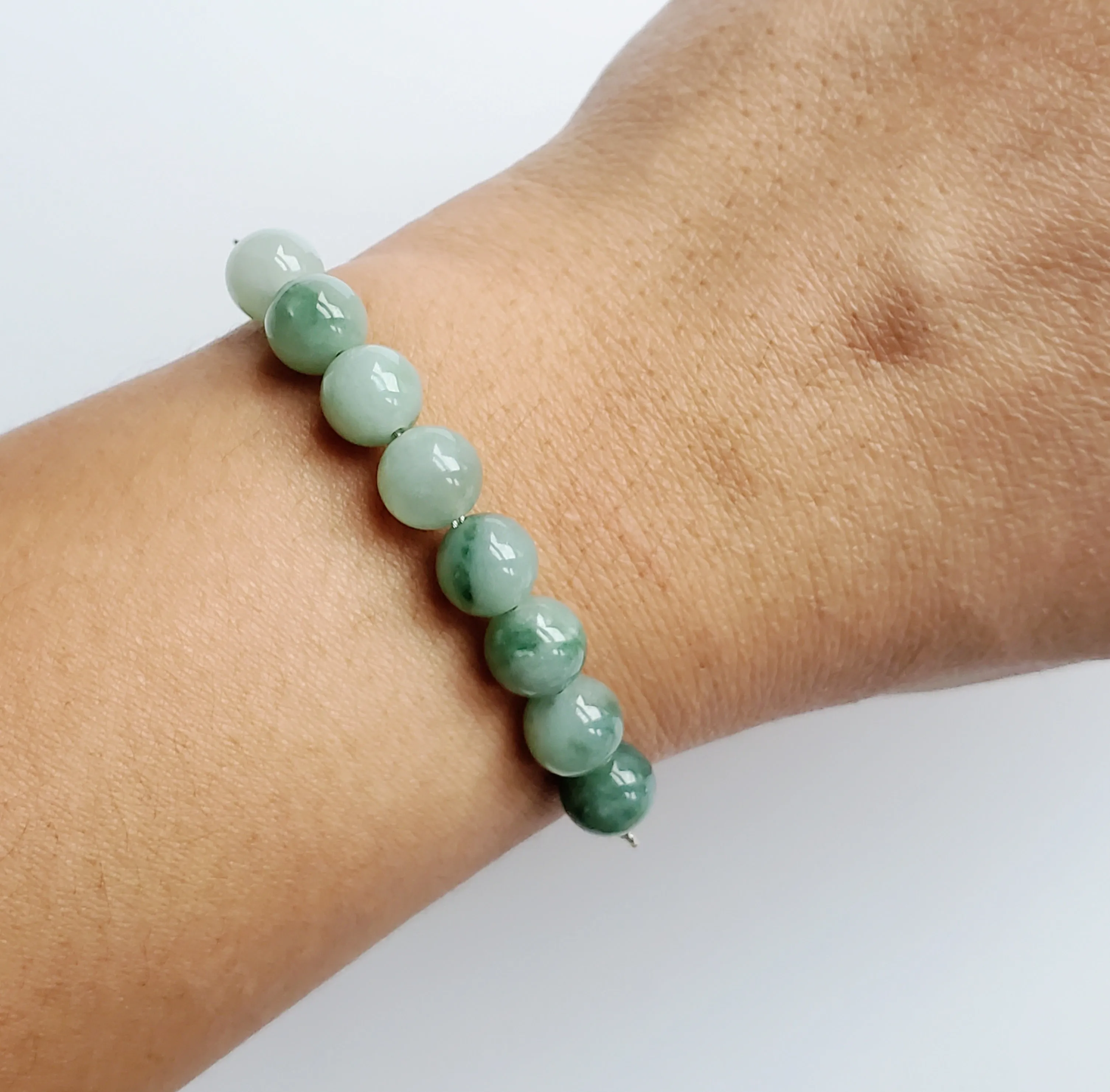 Jade Gemstone Adjustable Bracelet - 2 Styles