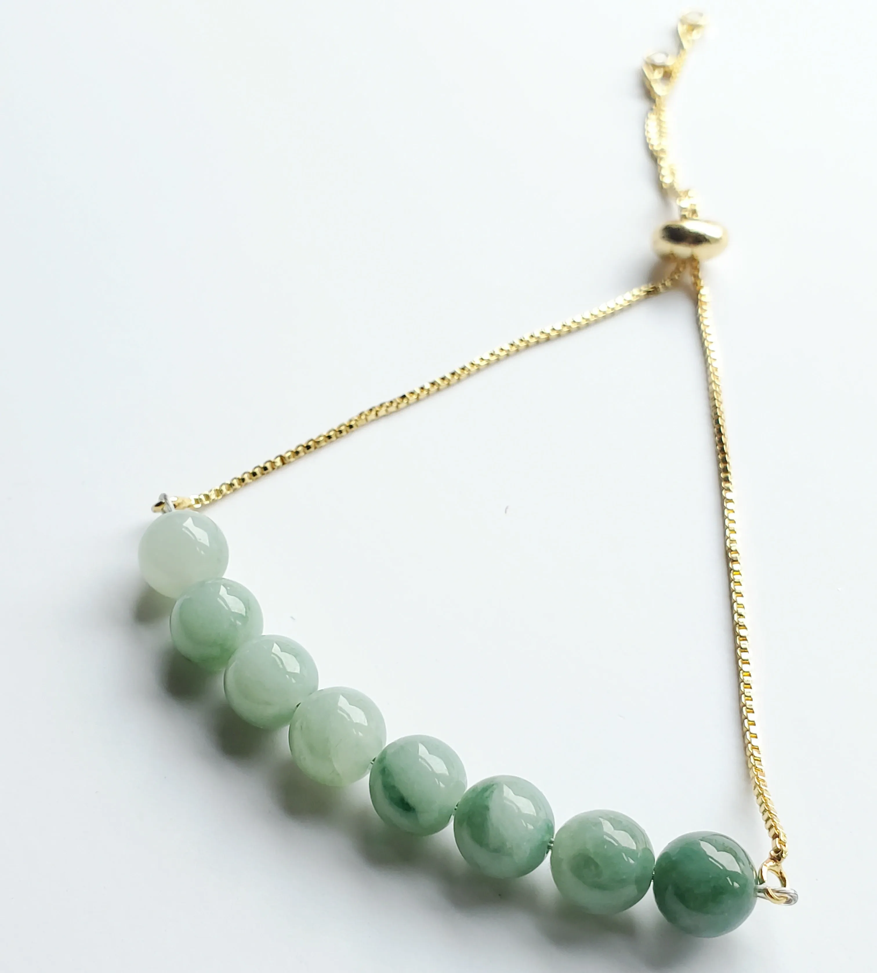 Jade Gemstone Adjustable Bracelet - 2 Styles