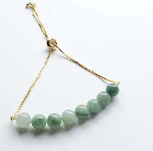 Jade Gemstone Adjustable Bracelet - 2 Styles