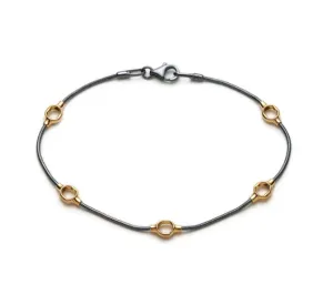 Kabis | Sterling Silver and Gold Bracelet by Michaud Michaud