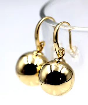 Kaedesigns Genuine Large 9ct 9k Yellow, Rose or White Gold 16mm Ball Earrings